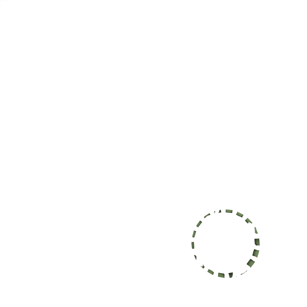 A cut out image of Shadow Spectra Fly Line Backing in the color of Army green.