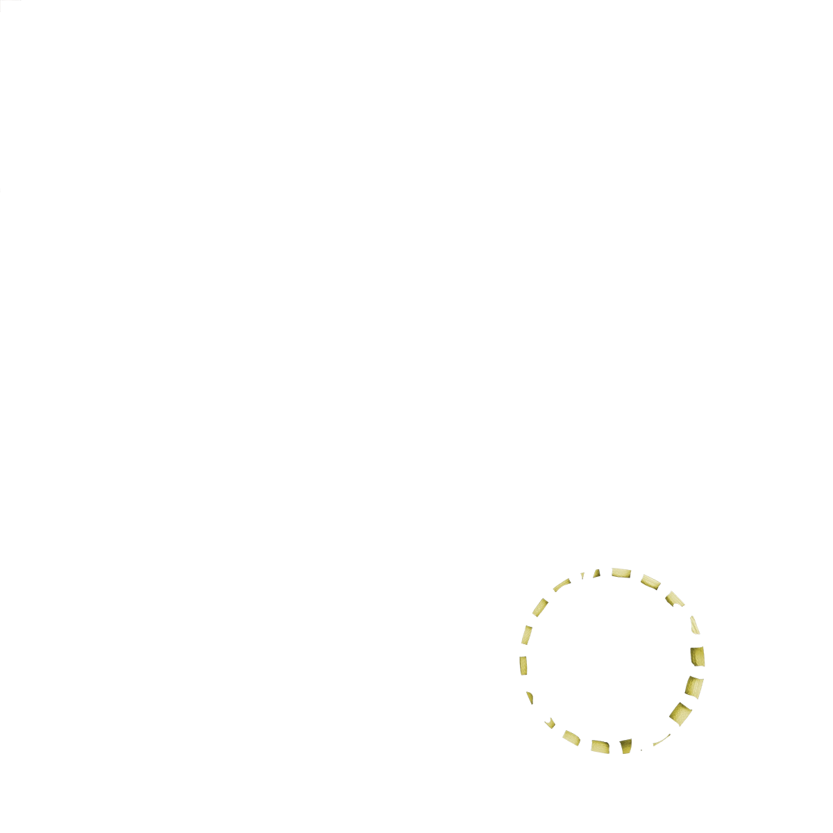 A cut out image of Shadow Spectra Fly Line Backing in the color of Yellow.