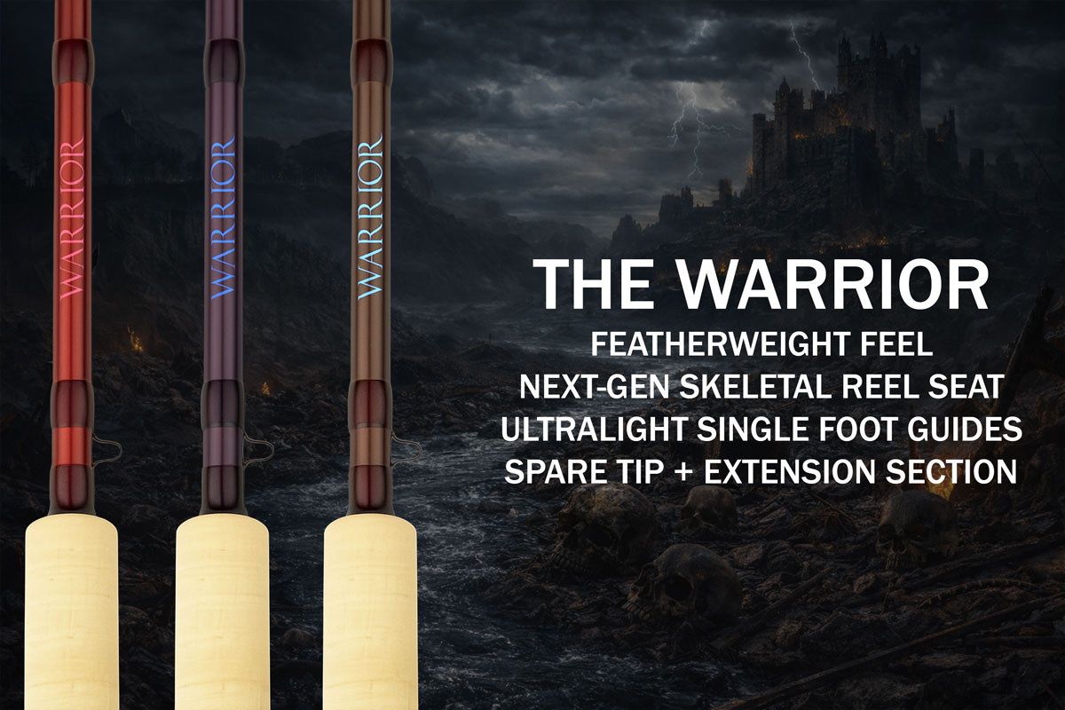 An overview image of the Shadow Warlord Fly Fishing rod.