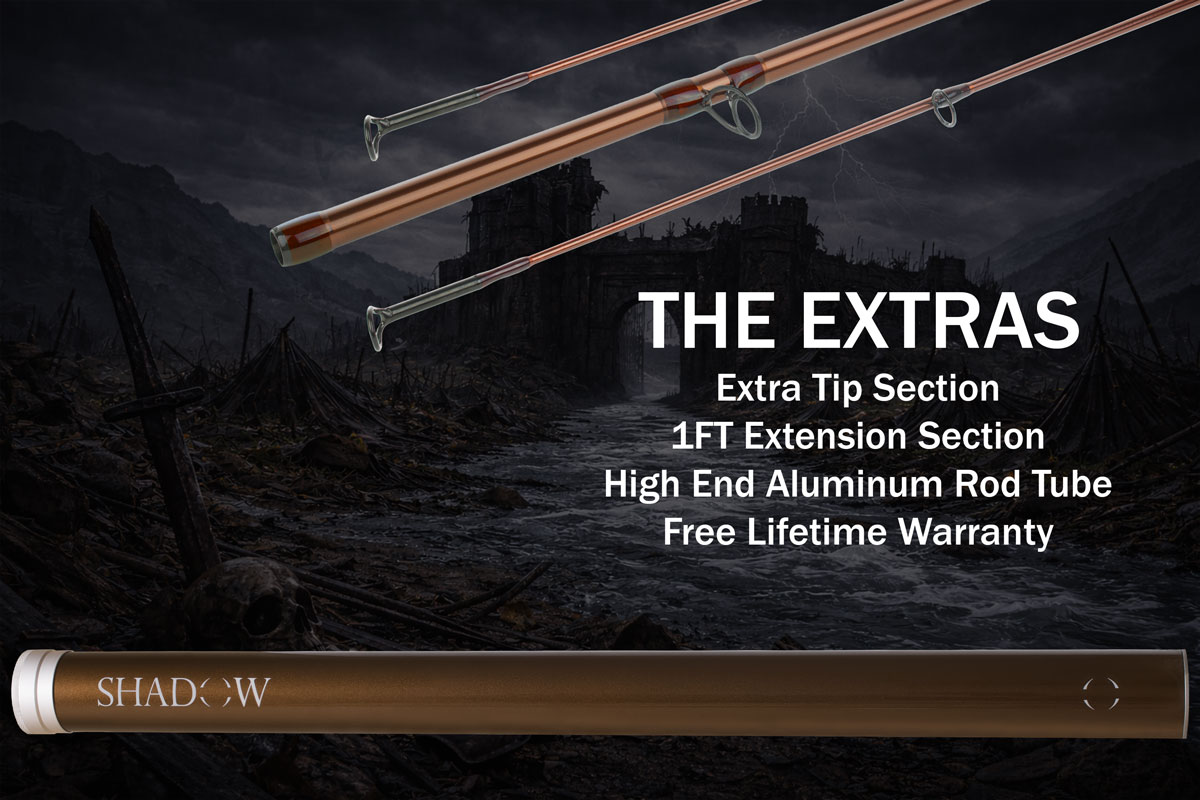 Information about the Shadow Warlord Fly Fishing rods High Quality Bearings.