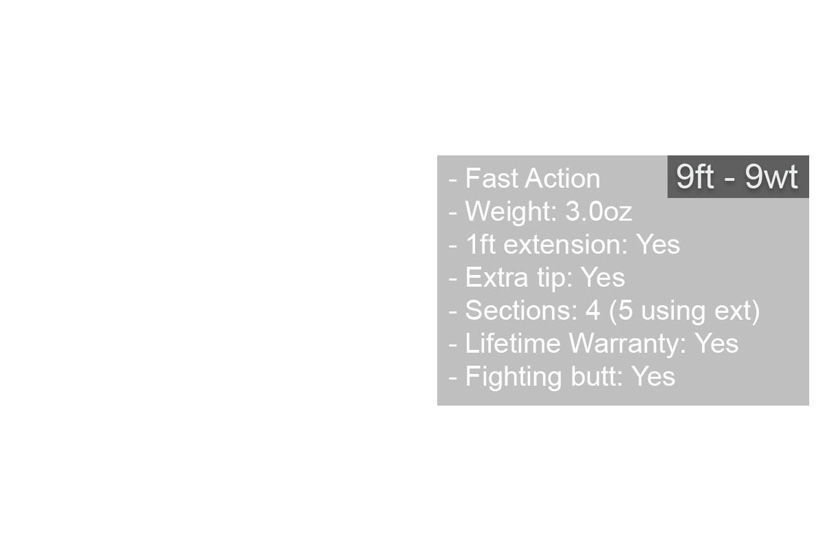 an image of the Shadow Warrior 9ft 9wt specs.